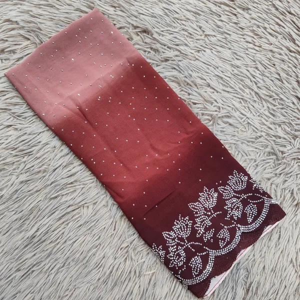 Chiffon  stonework Hijab | HJ01